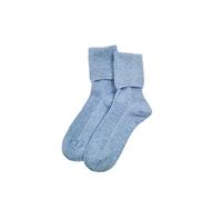 iMongol Chaussettes d'extérieur 100 % pur cachemire pour femme et homme, fabriquées en intérieur de Mongolie, bleu, 5-10