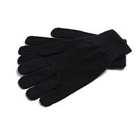 iMongol Gants en cachemire pur pour femme - Gants à doigts complets tricotés, Noir , 40