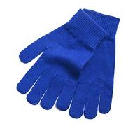 iMongol Gants mitaines 100% pur cachemire pour femmes et hommes à doigts complets, fabriqués en Mongolie intérieure, bleu, M