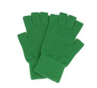 iMongol Mitaines mi-doigts en laine mérinos pure pour femme et homme, Vert, M