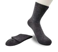 Chaussettes mongolies en pur cachemire épais pour femme homme unisexe hauteur cheville décontracté gris, gris, 36-39