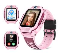 imoo Watch Phone, Montre connectée 4G pour Enfants avec appels vidéo HD, Suivi GPS en Temps réel, Étanchéité IPX8 (Z3, Rose)