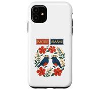 Imore Amami (bienvenue à Amami) Ruri Kajes, Hibiscus et Moon Peach Blossoms Coque pour iPhone 11