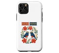 Imore Amami (bienvenue à Amami) Ruri Kajes, Hibiscus et Moon Peach Blossoms Coque pour iPhone 11 Pro