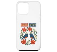 Imore Amami (bienvenue à Amami) Ruri Kajes, Hibiscus et Moon Peach Blossoms Coque pour iPhone 12 Pro Max