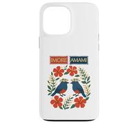 Imore Amami (bienvenue à Amami) Ruri Kajes, Hibiscus et Moon Peach Blossoms Coque pour iPhone 13 Pro Max