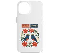 Imore Amami (bienvenue à Amami) Ruri Kajes, Hibiscus et Moon Peach Blossoms Coque pour iPhone 14