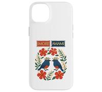 Imore Amami (bienvenue à Amami) Ruri Kajes, Hibiscus et Moon Peach Blossoms Coque pour iPhone 14 Plus