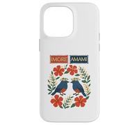 Imore Amami (bienvenue à Amami) Ruri Kajes, Hibiscus et Moon Peach Blossoms Coque pour iPhone 14 Pro Max