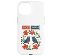 Imore Amami (bienvenue à Amami) Ruri Kajes, Hibiscus et Moon Peach Blossoms Coque pour iPhone 15