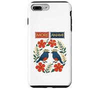 Imore Amami (bienvenue à Amami) Ruri Kajes, Hibiscus et Moon Peach Blossoms Coque pour iPhone 7 Plus/8 Plus