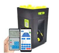 IMOSEI Machine d'entraînement et d'enseignement de tennis, machine à balles de tennis portable, angle de lancement réglable, 1,5-10 S/balle, télécommande et contrôle par application, pour débutants