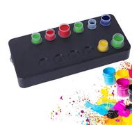 IMOSEI Mini mélangeur Vortex à haute vitesse, ensemble d'agitateur de pigments magnétiques avec 40 tasses de couleur et 200 tiges magnétiques, idéal pour l'encre de tatouage, le vernis à ongles et la