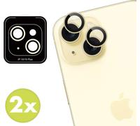 imoshion 2 Pack Camera lens protector voor de Apple iPhone 15 / 15 Plus - Yellow