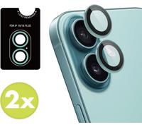 imoshion 2 Pack Camera lens protector voor de Apple iPhone 16 / 16 Plus - Teal