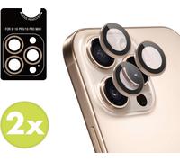 imoshion 2 Pack Camera lens protector voor de Apple iPhone 16 Pro / 16 Pro Max - Desert / Titanium