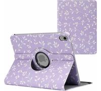 imoshion 360° Draaibare Design Bookcase voor de Apple iPad 11 (2025) 11 inch A16 / iPad 10 (2022) 10.9 inch - Laverder Flowers