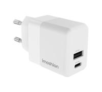 imoshion Adapteur secteur - Chargeur - USB-C + USB-A - Power Delivery et Quick Charge - 35W - Blanc
