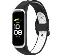 imoshion Bandeau de sport en silicone pour le Samsung Galaxy Fit 2 - Noir / Blanc