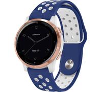 imoshion Bandeau sportif en silicone - Connecteur universel 18 mm - Bleu / Blanc