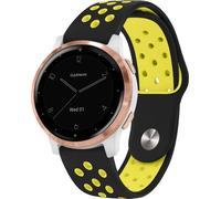 imoshion Bandeau sportif en silicone - Connecteur universel 18 mm - Noir / Jaune