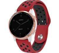 imoshion Bandeau sportif en silicone - Connecteur universel 18 mm - Rouge / Noir