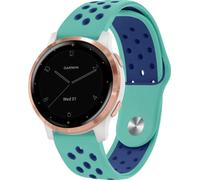 imoshion Bandeau sportif en silicone - Connecteur universel 18 mm - Turquoise / Bleu