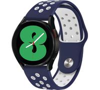 imoshion Bandeau sportif en silicone - Connecteur universel 20 mm - Bleu / Blanc
