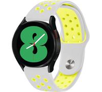 imoshion Bandeau sportif en silicone - Connecteur universel 20 mm - Gris clair / Jaune fluo