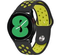 imoshion Bandeau sportif en silicone - Connecteur universel 20 mm - Noir / Jaune fluo