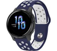 imoshion Bandeau sportif en silicone - Connecteur universel 22 mm - Bleu / Blanc