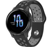 imoshion Bandeau sportif en silicone - Connecteur universel 22 mm - Noir / Gris