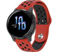 imoshion Bandeau sportif en silicone - Connecteur universel 22 mm - Rouge / Noir