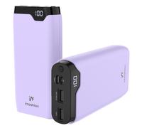 Batterie externe - 20.000 mAh - Quick Charge et Power Delivery - Lilas