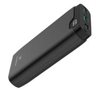 IMOSHION® Batterie Externe 20000mAh Recharge Rapide USB-C micro-USB USB-A Power Bank Noir