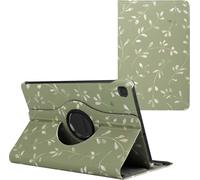 imoshion Bibliothèque design pivotante à 360° pour Samsung Galaxy Tab S6 Lite (2020/2022/2024) - Fleurs vertes