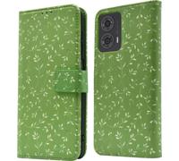 imoshion Bibliothèque design pour le Motorola Moto G24 Power - Fleurs vertes