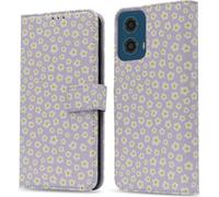 imoshion Bibliothèque design pour le Motorola Moto G34 - White Daisy