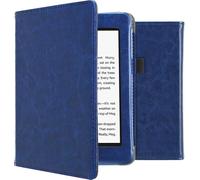 imoshion Bibliothèque en cuir végétal pour le Amazon Kindle Paperwhite 4 - Bleu foncé