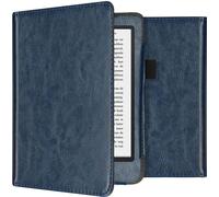imoshion Bibliothèque en cuir végétal pour le Kobo Clara 2E / Tolino Shine 4 - Bleu foncé