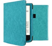 imoshion Bibliothèque en cuir végétal pour le Pocketbook Touch Lux 5 / HD 3 / Basic Lux 4 / Vivlio Lux 5 - Bleu clair