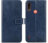 imoshion Bibliothèque Luxe pour le Motorola Moto E7i Power - Bleu foncé