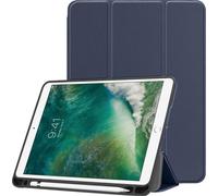 imoshion Bibliothèque pliante pour Apple iPad 6 (2018) 9,7 pouces / iPad 5 (2017) 9,7 pouces / Air 2 (2014)/Air 1 (2013) - Donkerblauw