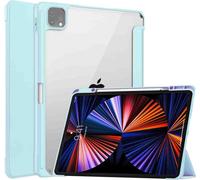 imoshion Bibliothèque rigide trifold pour l'Apple iPad Pro 12.9 (2018/2020/2021/2022) - Bleu clair