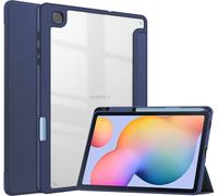 imoshion Bibliothèque rigide trifold pour Samsung Galaxy Tab S6 Lite (2020/2022/2024) - Bleu foncé