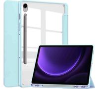 imoshion Bibliothèque rigide trifold pour Samsung Galaxy Tab S9 11.0 pouces / Tab S10 FE / S9 FE 10.9 pouces - Bleu clair