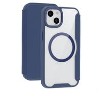 imoshion Bookcase transparente avec MagSafe pour Apple iPhone 14 / 13 - Bleu