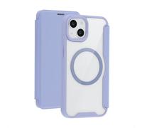 Bookcase transparente avec MagSafe pour iPhone 14 / 13 - Lilas