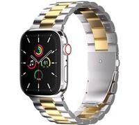 imoshion Bracelet acier pour Apple Watch | 44/45/46/49 mm - Zilver & Goud / Silver & Gold