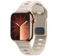 imoshion imoshion Bracelet Active Sport en silicone Watch Series 1 t/m 9 / SE (38/40/41 mm) | Series 10 / 11 (42 mm) Starlight Beige